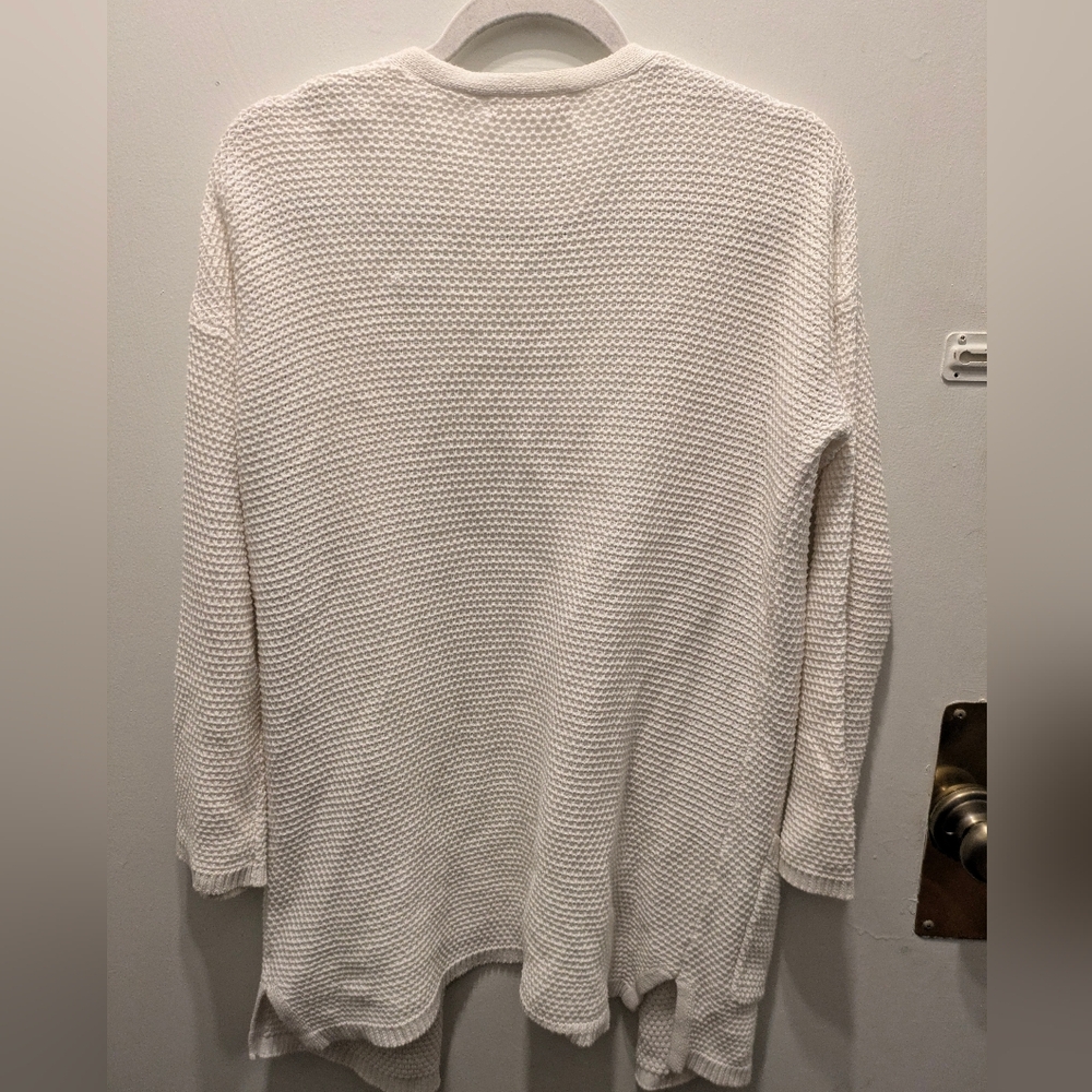 Marine Layer Catalina Cardigan White Open-Front Sweater - Picture 5 of 5